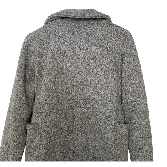 Patagonia Womens Better Sweater Gray Double Breasted Peacoat Jacket Size Medium - Picture 9 of 10
